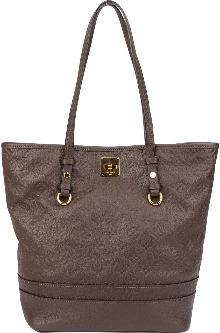 Louis Vuitton Louis Vuitton Brown Leather Empreinte Monogram Citadine PM Shoulder Bag Bruin
