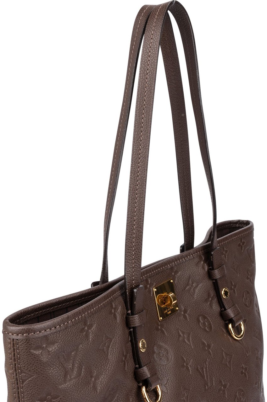 Louis Vuitton Louis Vuitton Brown Leather Empreinte Monogram Citadine PM Shoulder Bag Bruin