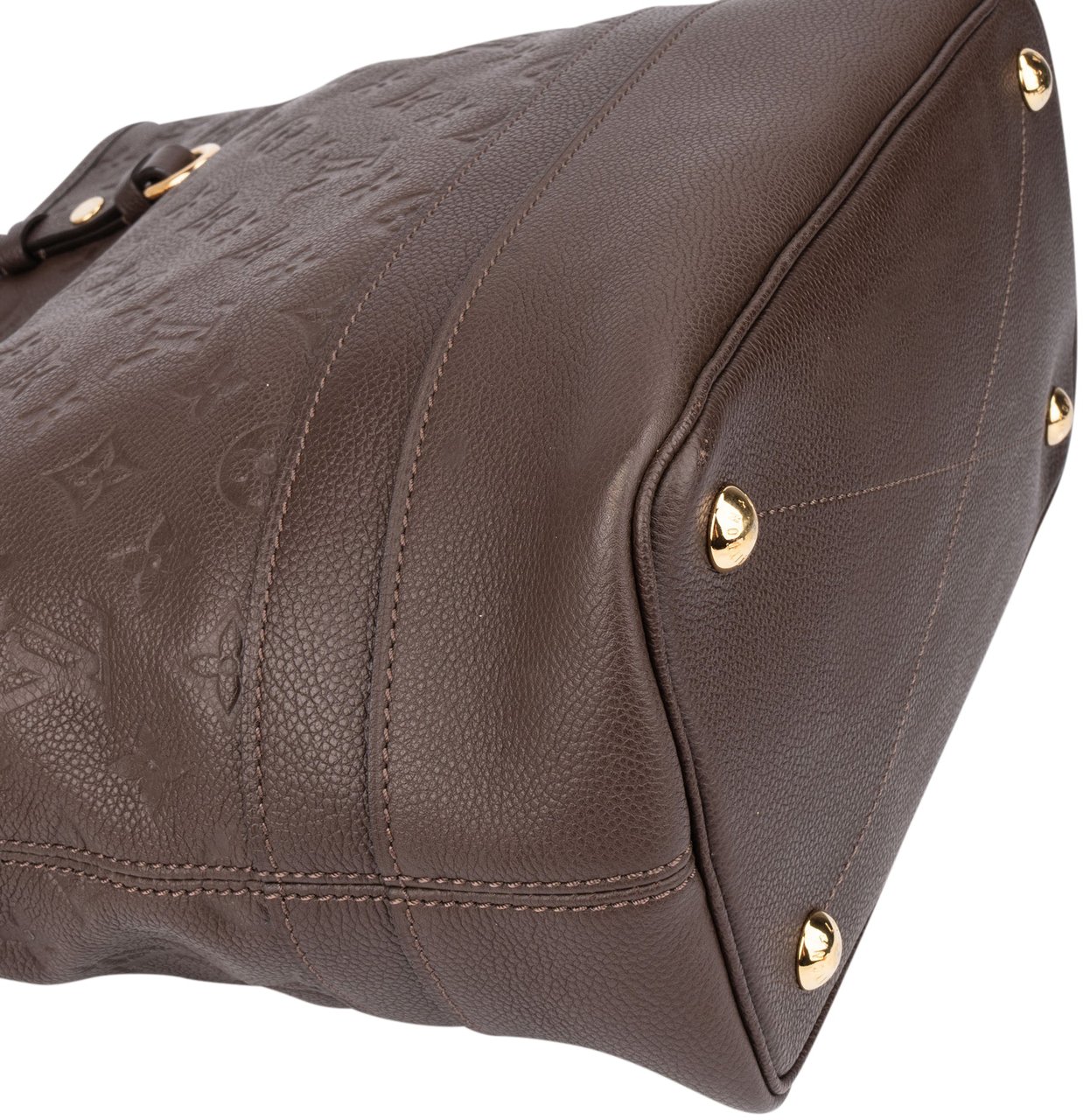 Louis Vuitton Louis Vuitton Brown Leather Empreinte Monogram Citadine PM Shoulder Bag Bruin