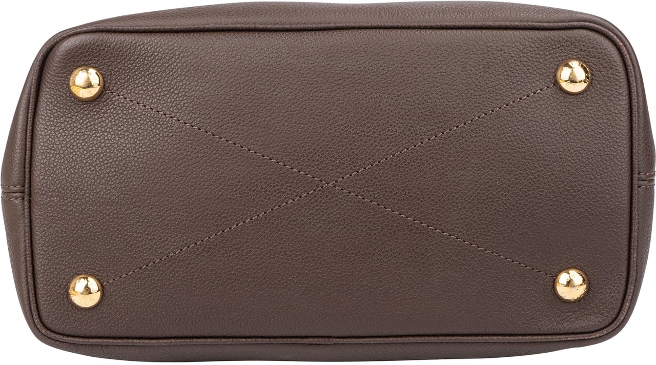 Louis Vuitton Louis Vuitton Brown Leather Empreinte Monogram Citadine PM Shoulder Bag Bruin