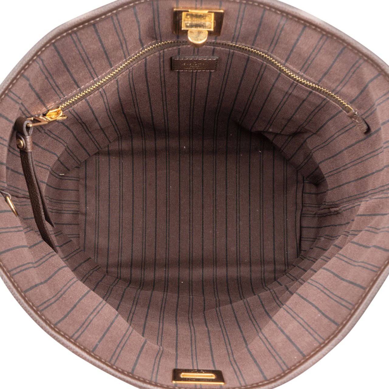 Louis Vuitton Louis Vuitton Brown Leather Empreinte Monogram Citadine PM Shoulder Bag Bruin