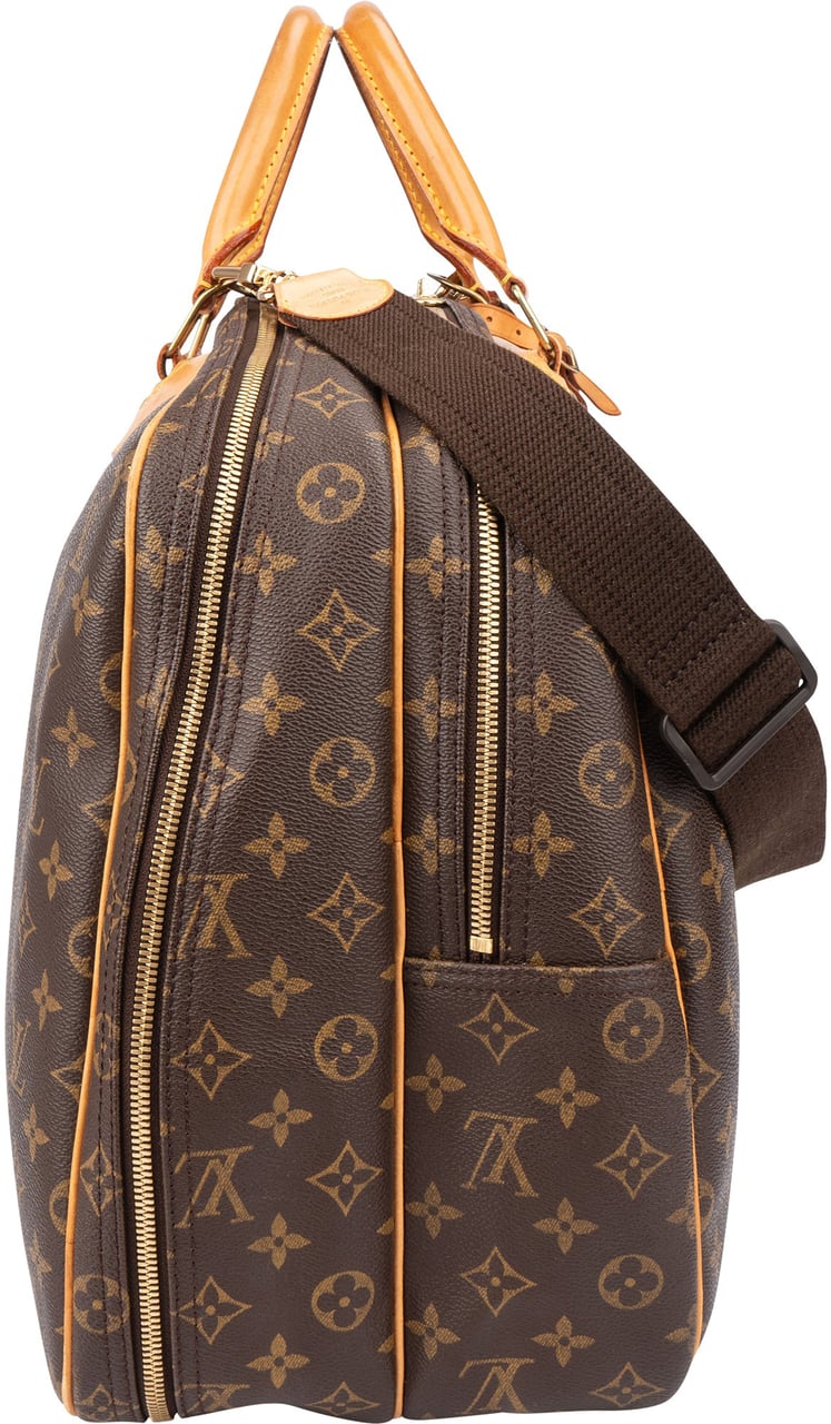Louis Vuitton Louis Vuitton Canvas Monogram Alize Travel Bag Bruin
