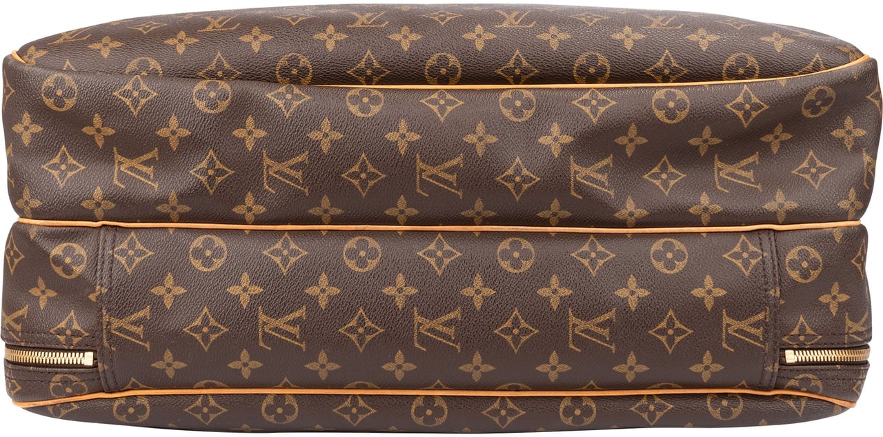 Louis Vuitton Louis Vuitton Canvas Monogram Alize Travel Bag Bruin