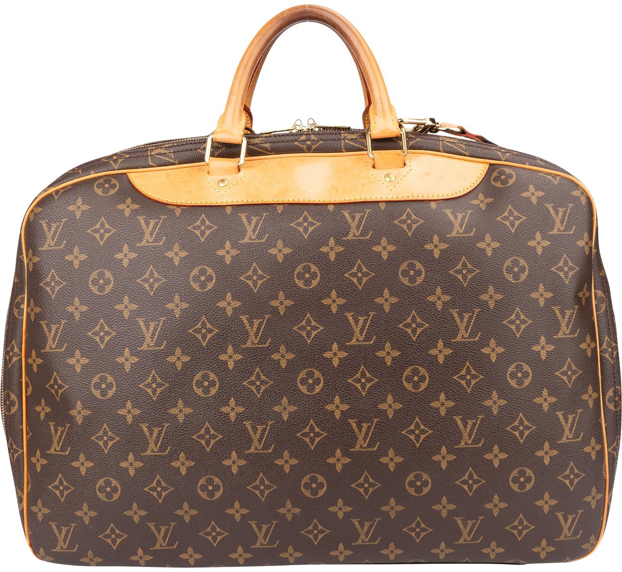 Louis Vuitton Louis Vuitton Canvas Monogram Alize Travel Bag Bruin