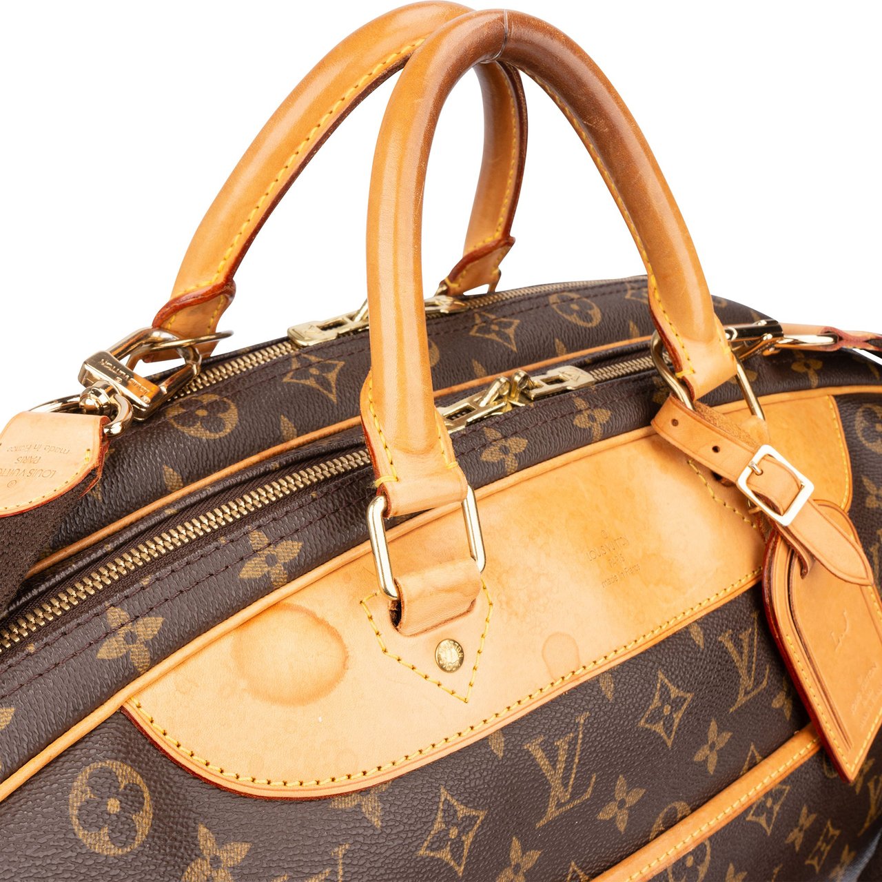 Louis Vuitton Louis Vuitton Canvas Monogram Alize Travel Bag Bruin