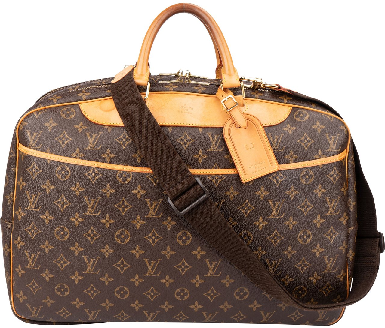 Louis Vuitton Louis Vuitton Canvas Monogram Alize Travel Bag Bruin