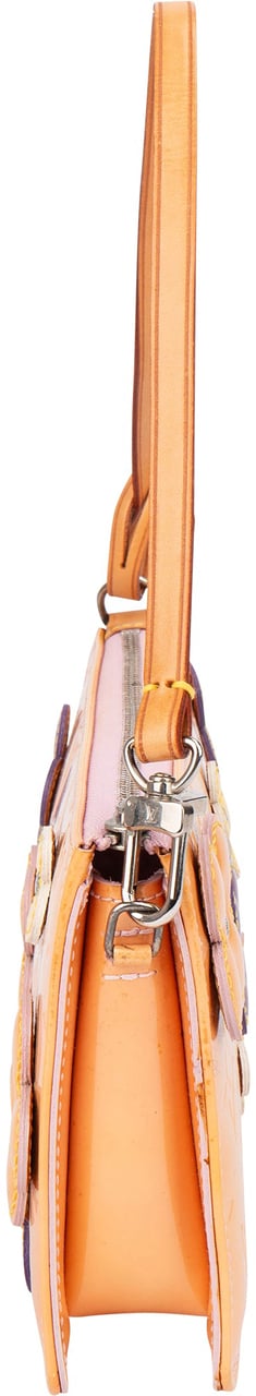 Louis Vuitton Louis Vuitton Limited Floral Vernis Monogram Lexington Pochette Handbag Geel