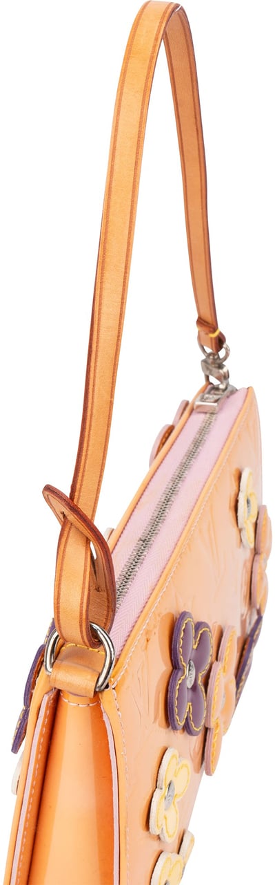 Louis Vuitton Louis Vuitton Limited Floral Vernis Monogram Lexington Pochette Handbag Geel