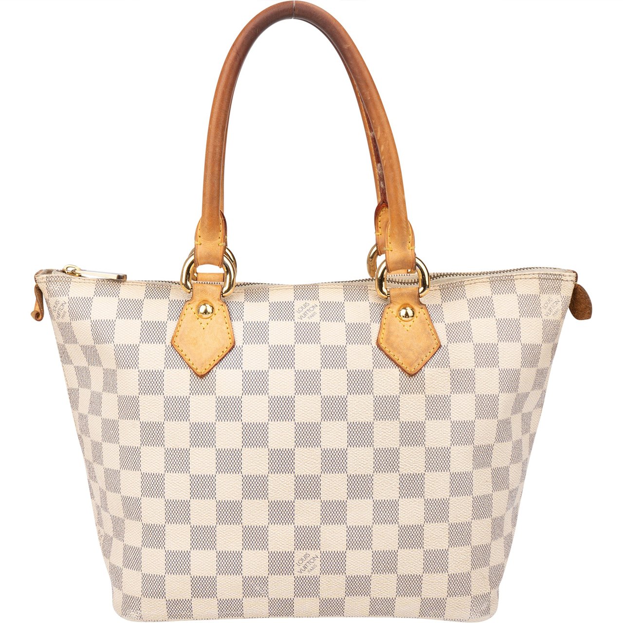 Louis Vuitton Louis Vuitton Damier Azur Monogram Saleya PM Handbag Wit