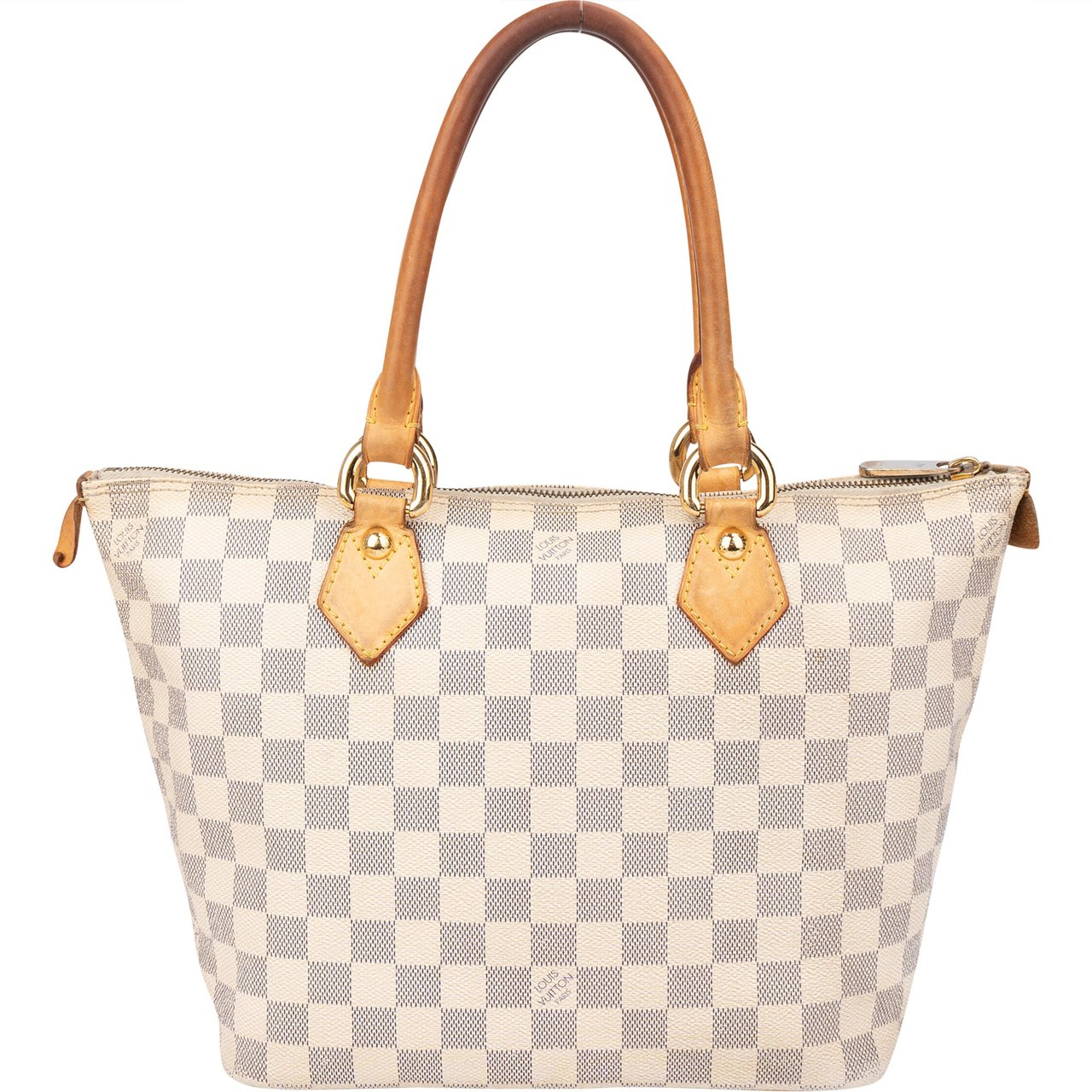 Louis Vuitton Louis Vuitton Damier Azur Monogram Saleya PM Handbag Wit