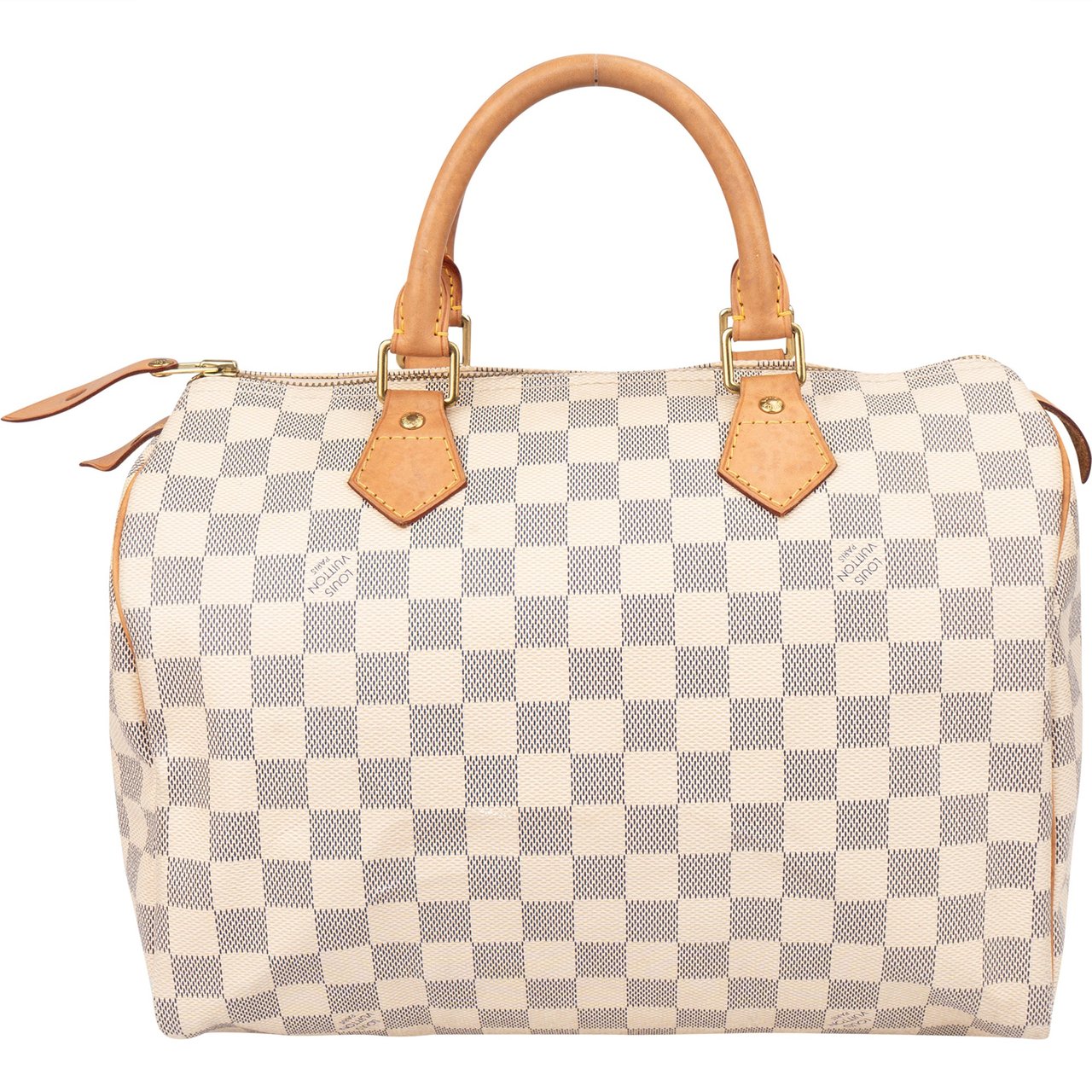 Louis Vuitton Louis Vuitton Damier Azur Monogram Speedy 30 Handbag Wit