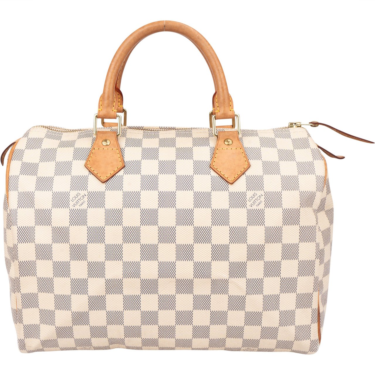 Louis Vuitton Louis Vuitton Damier Azur Monogram Speedy 30 Handbag Wit