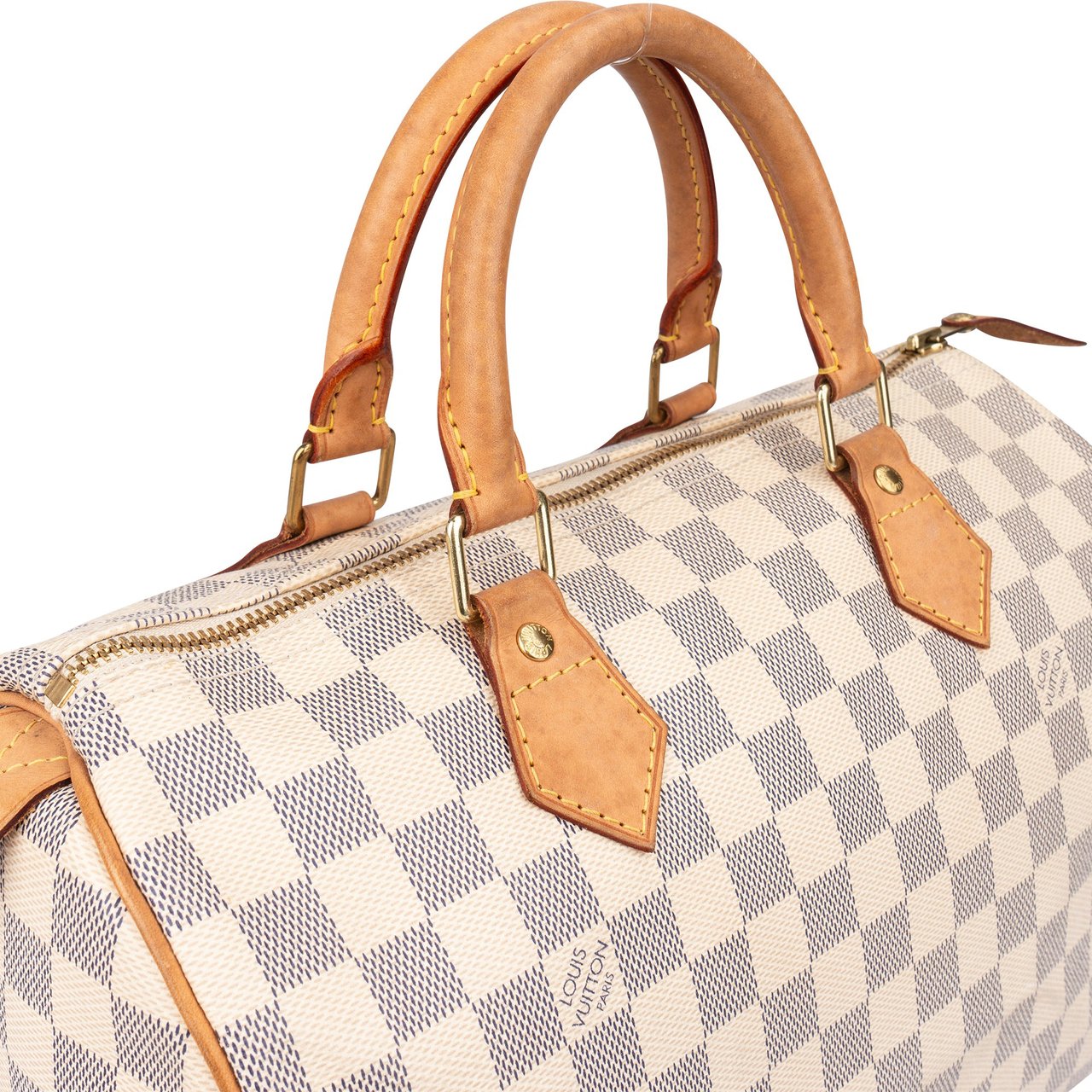 Louis Vuitton Louis Vuitton Damier Azur Monogram Speedy 30 Handbag Wit