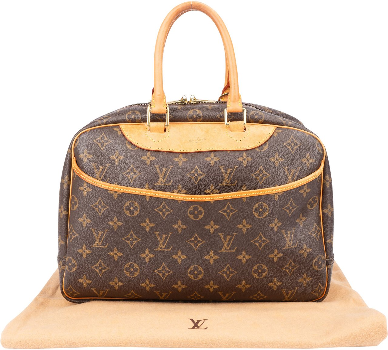Louis Vuitton Louis Vuitton Canvas Monogram Deauville Handbag Bruin