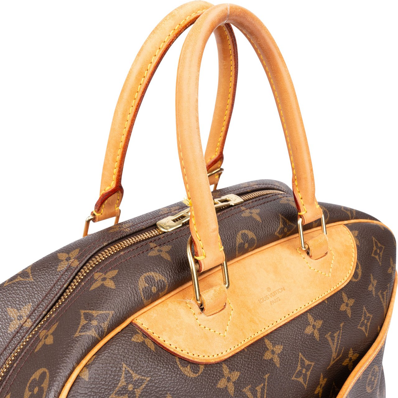 Louis Vuitton Louis Vuitton Canvas Monogram Deauville Handbag Bruin