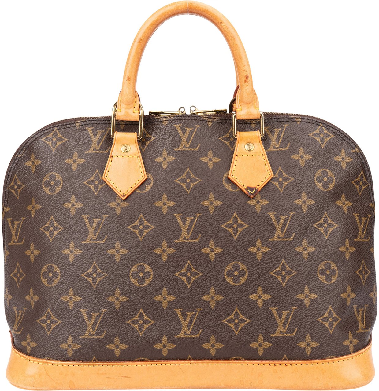 Louis Vuitton Louis Vuitton Canvas Monogram Alma PM Handbag Bruin