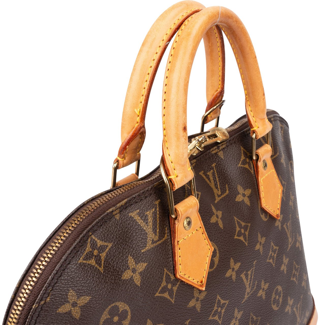 Louis Vuitton Louis Vuitton Canvas Monogram Alma PM Handbag Bruin
