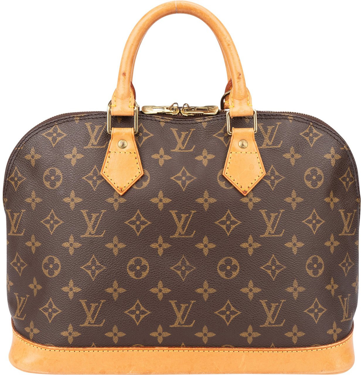 Louis Vuitton Louis Vuitton Canvas Monogram Alma PM Handbag Bruin