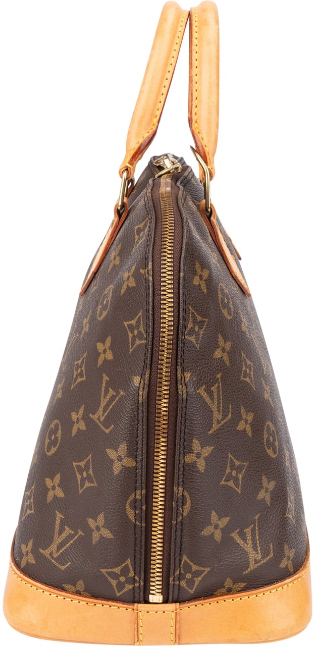 Louis Vuitton Louis Vuitton Canvas Monogram Alma PM Handbag Bruin