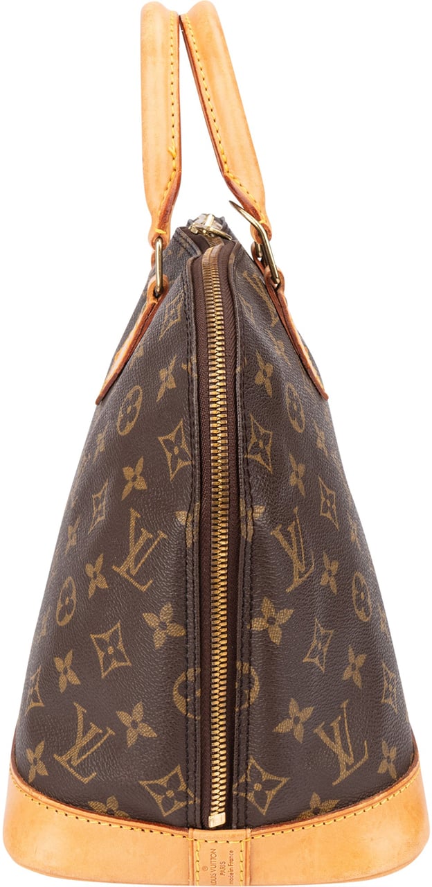 Louis Vuitton Louis Vuitton Canvas Monogram Alma PM Handbag Bruin