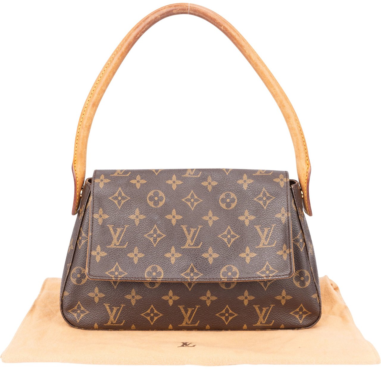 Louis Vuitton Louis Vuitton Canvas Monogram Looping PM Shoulder Bag Bruin