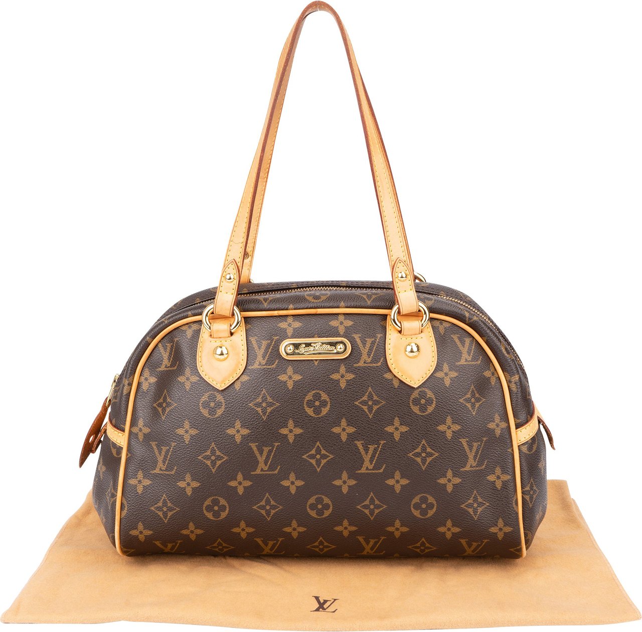 Louis Vuitton Louis Vuitton Canvas Monogram Montorgueil PM Shoulder Bag Bruin