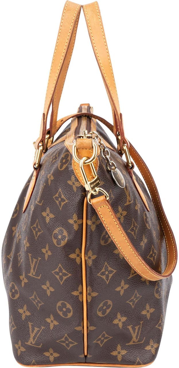 Louis Vuitton Canvas Monogram Palermo PM Handbag Bruin
