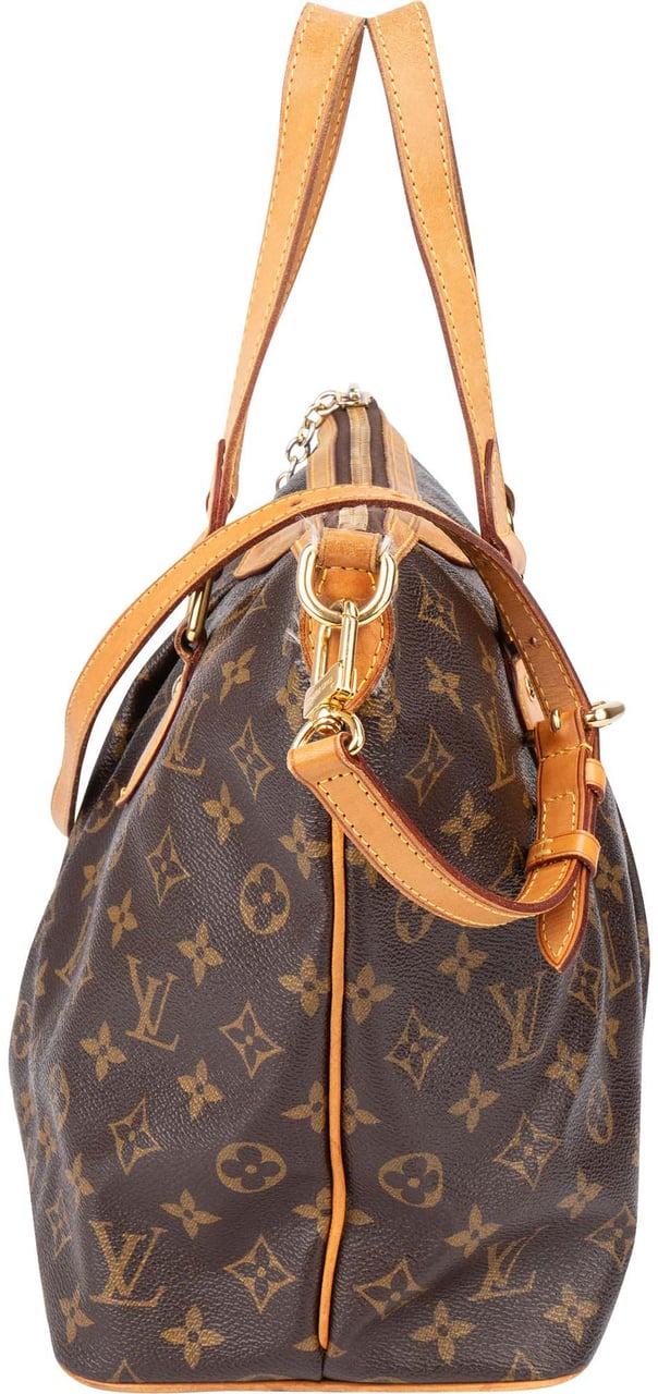 Louis Vuitton Canvas Monogram Palermo PM Handbag Bruin