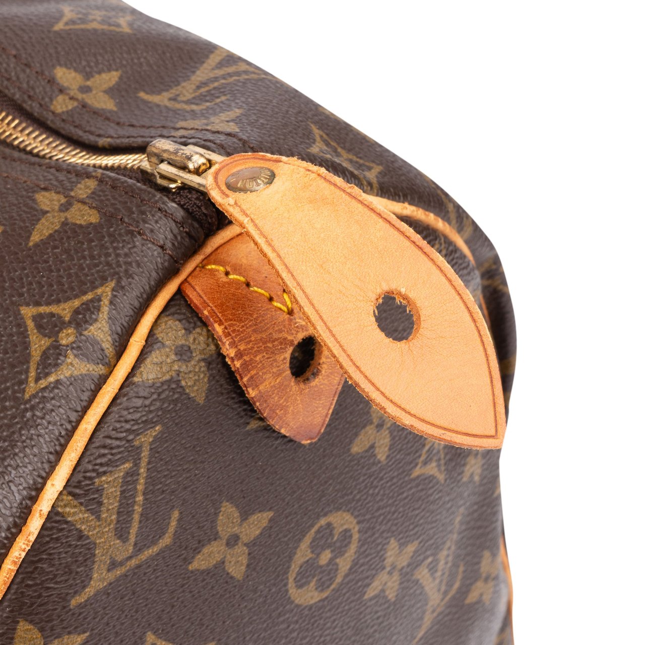 Louis Vuitton Louis Vuitton Canvas Monogram Speedy 40 Handbag Bruin
