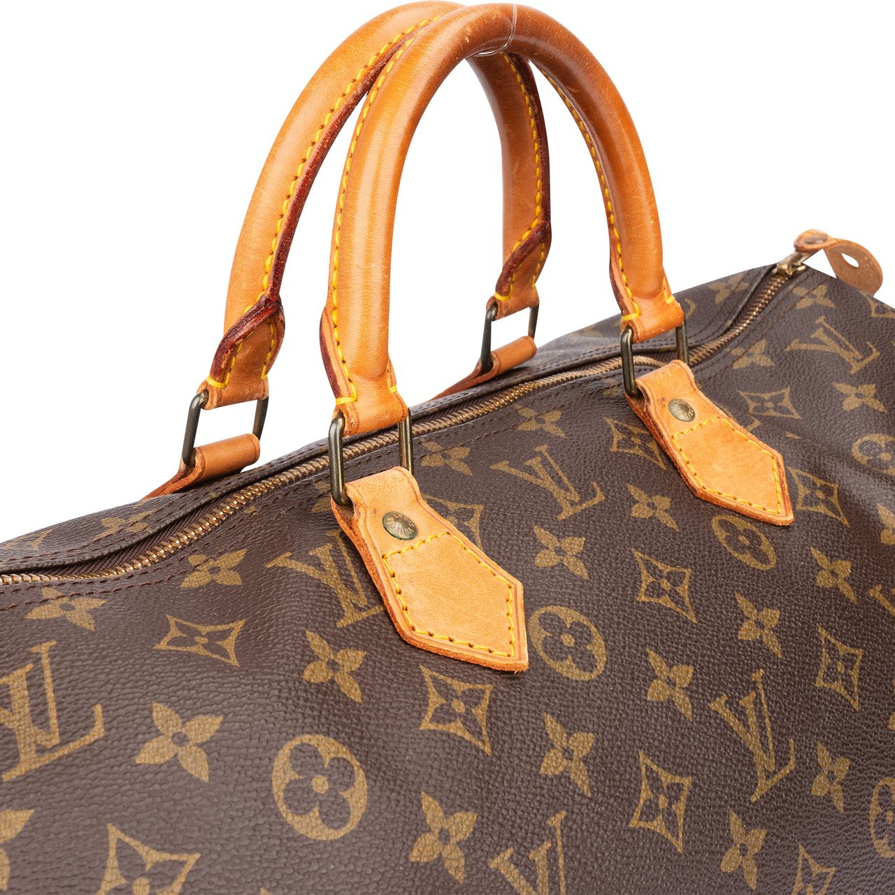 Louis Vuitton Louis Vuitton Canvas Monogram Speedy 40 Handbag Bruin