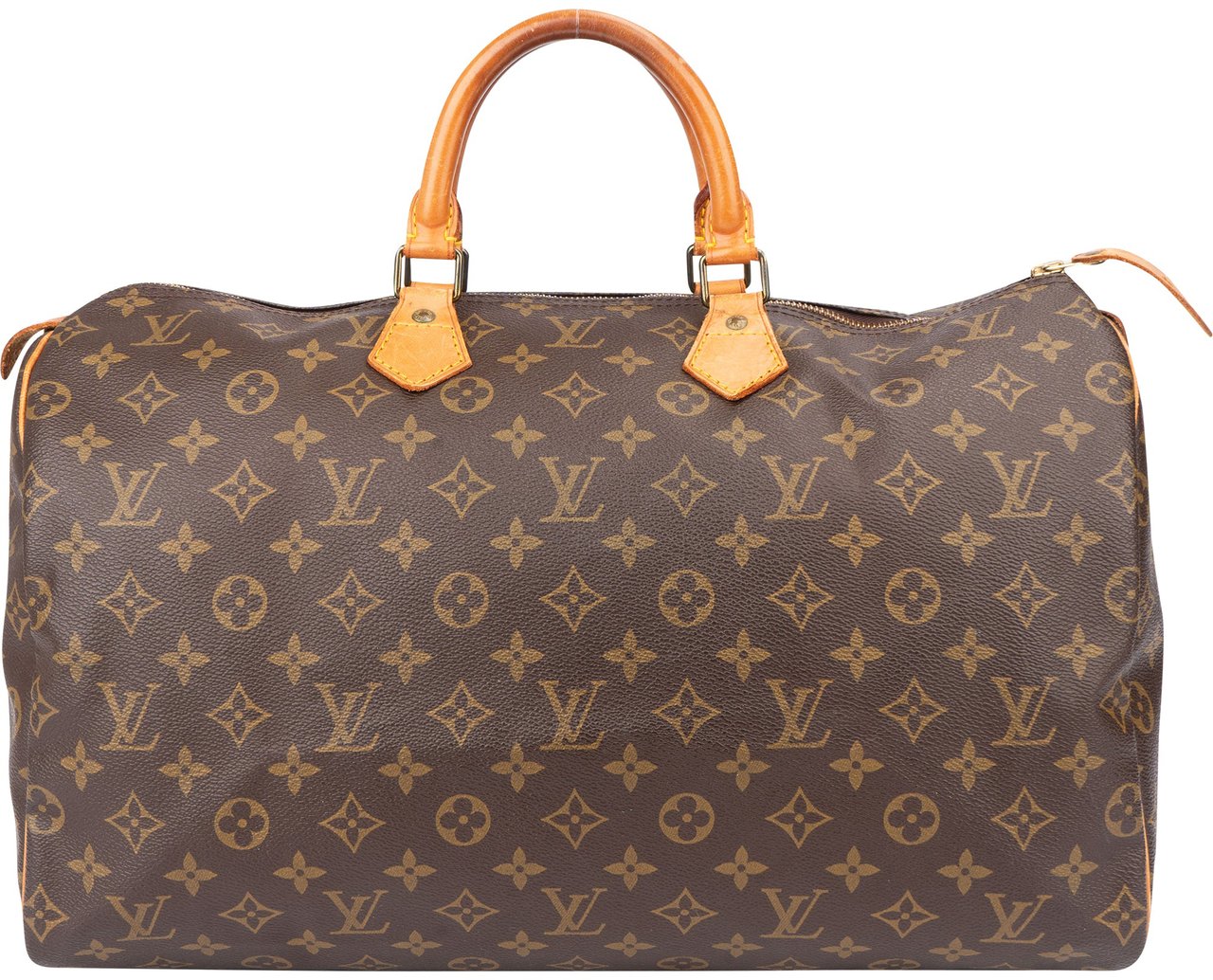 Louis Vuitton Louis Vuitton Canvas Monogram Speedy 40 Handbag Bruin