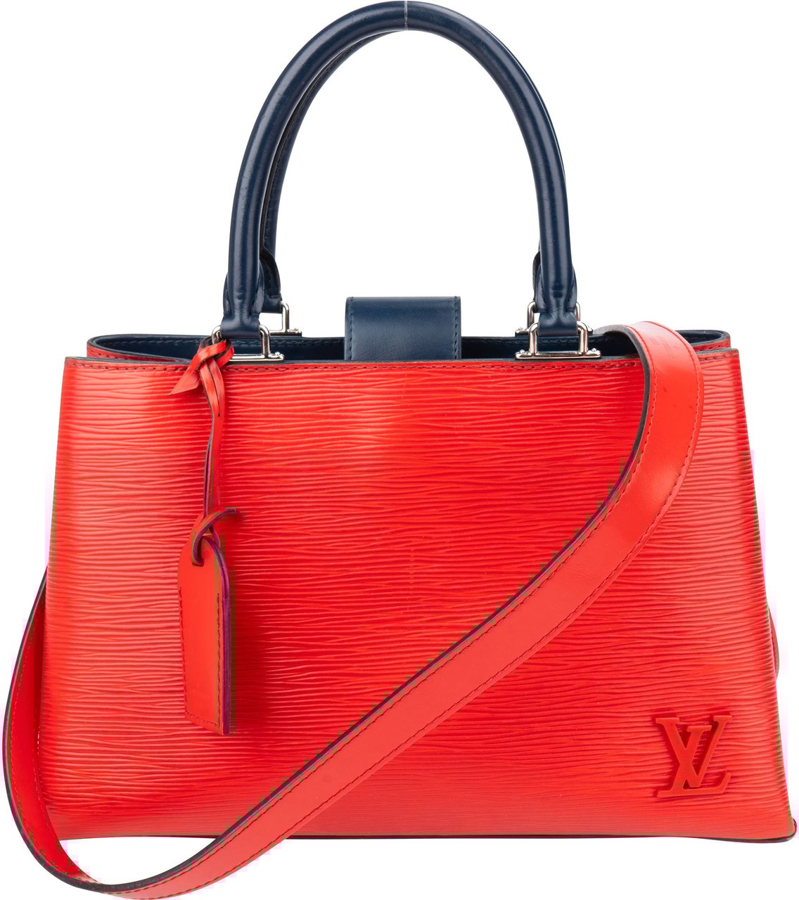 Louis Vuitton Louis Vuitton Bicolor Epi Leather Kleber PM Handbag Rood