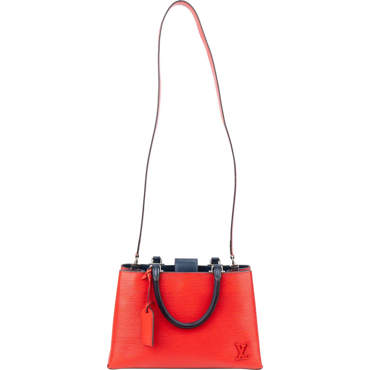 Louis Vuitton Louis Vuitton Bicolor Epi Leather Kleber PM Handbag Rood