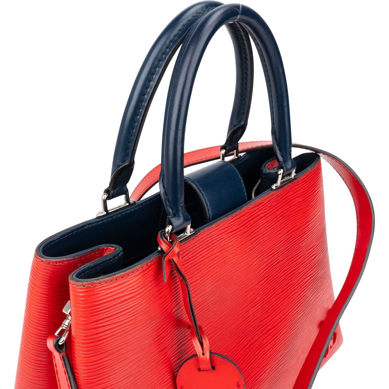 Louis Vuitton Louis Vuitton Bicolor Epi Leather Kleber PM Handbag Rood