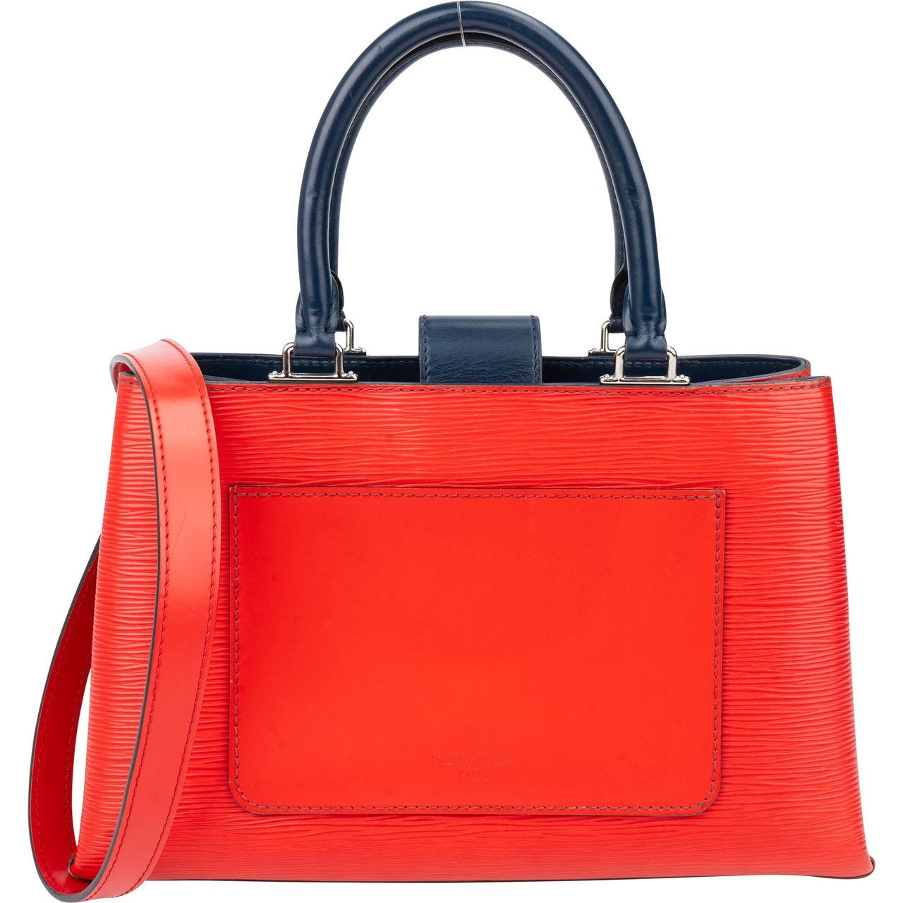 Louis Vuitton Louis Vuitton Bicolor Epi Leather Kleber PM Handbag Rood