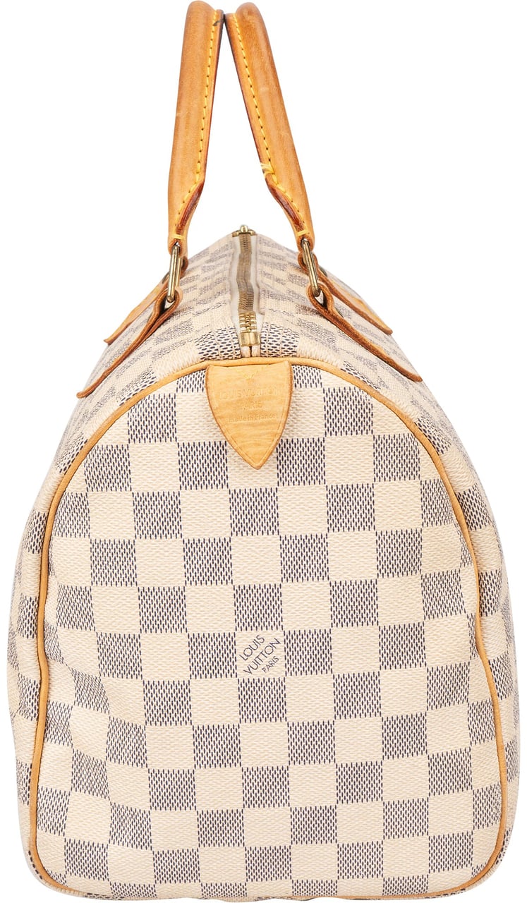 Louis Vuitton Louis Vuitton Canvas Monogram Speedy 30 Handbag Wit