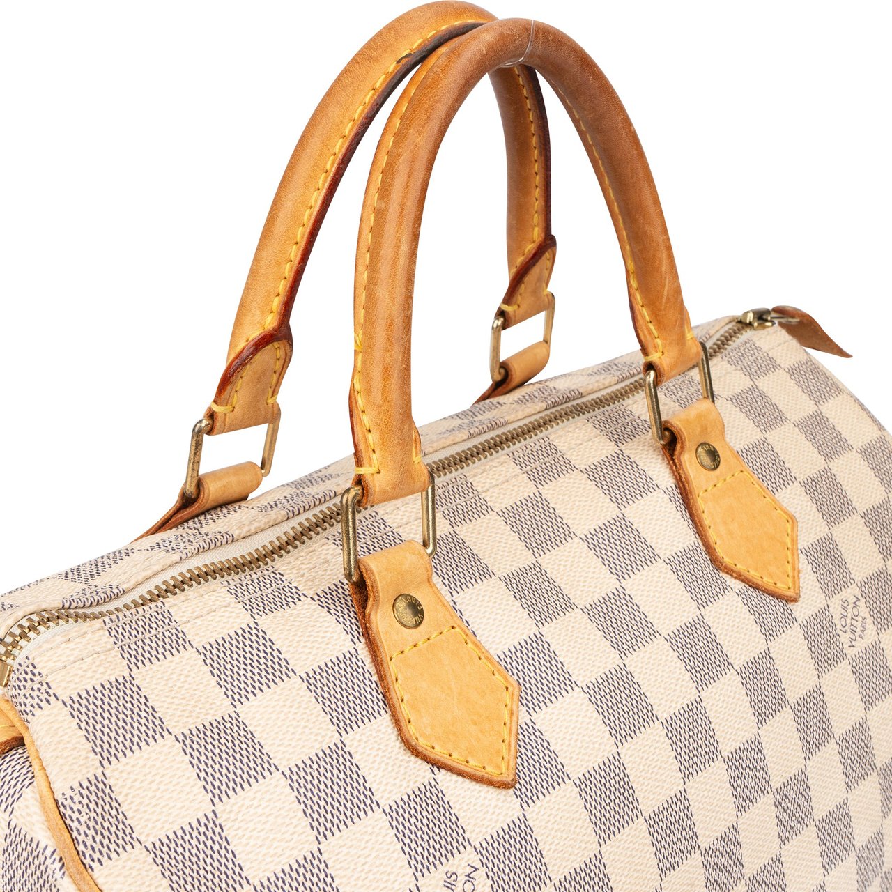 Louis Vuitton Louis Vuitton Canvas Monogram Speedy 30 Handbag Wit