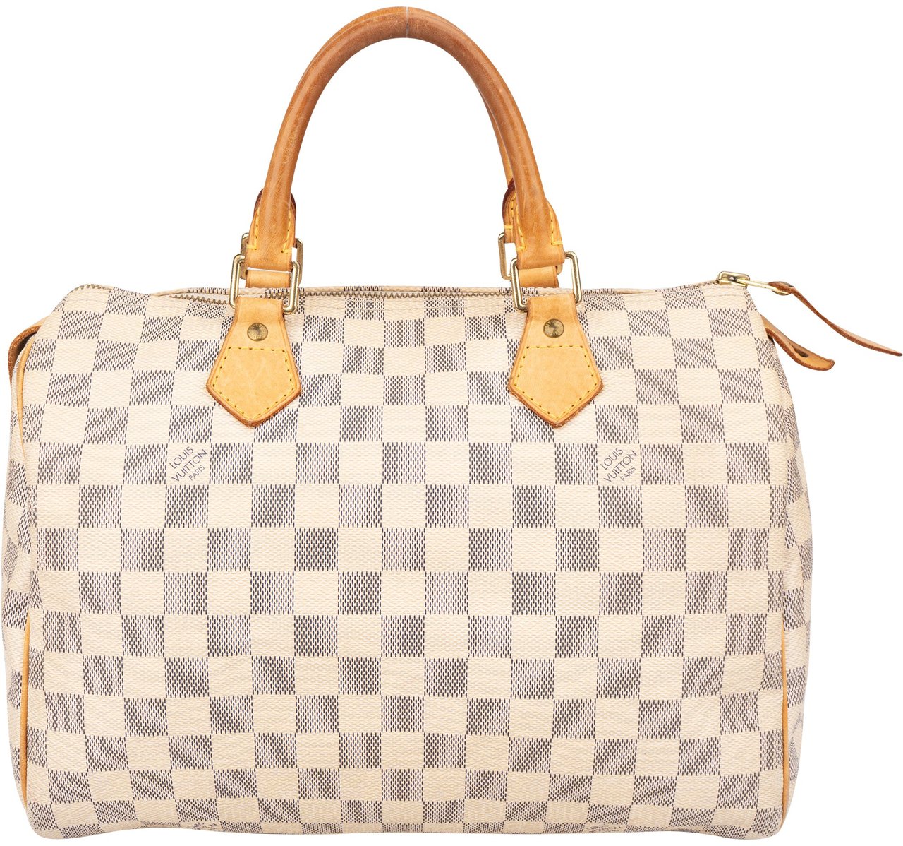 Louis Vuitton Louis Vuitton Canvas Monogram Speedy 30 Handbag Wit