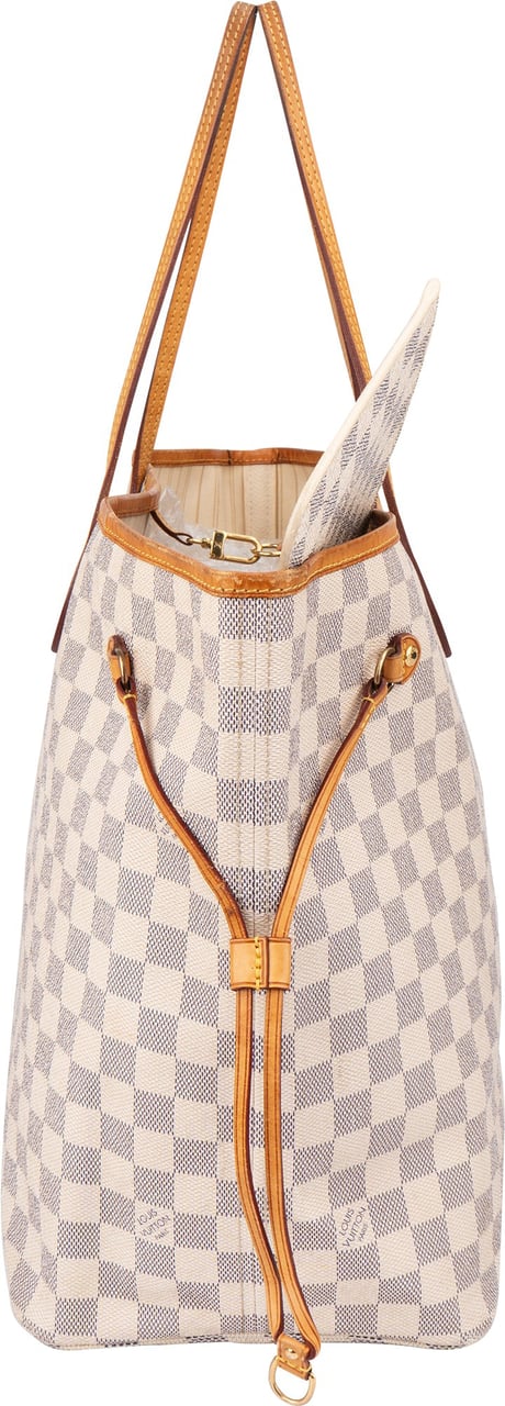 Louis Vuitton Louis Vuitton Damier Azur Monogram Neverfull GM Shopper Handbag Wit