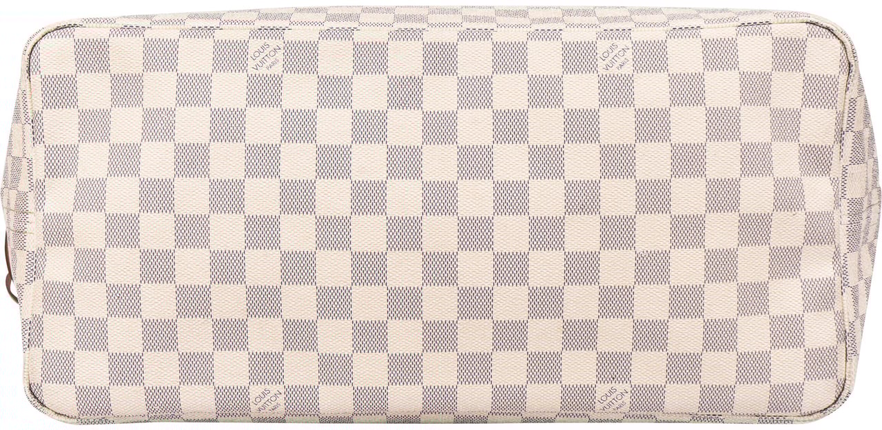 Louis Vuitton Louis Vuitton Damier Azur Monogram Neverfull GM Shopper Handbag Wit