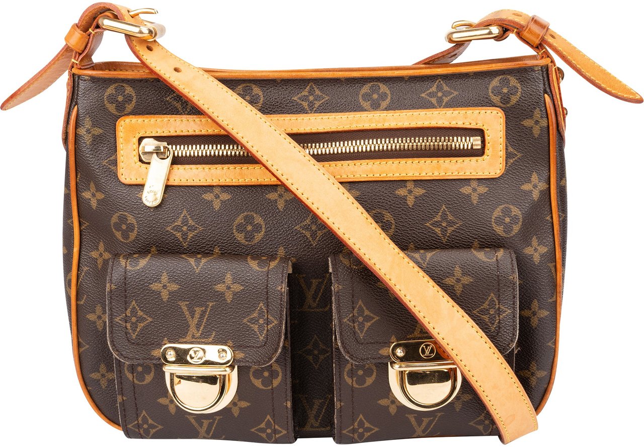 Louis Vuitton Louis Vuitton Canvas Monogram Hudson GM Crossbody Bag Bruin
