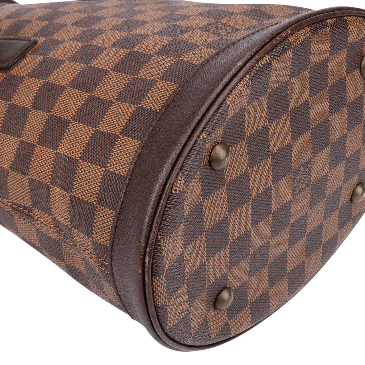 Louis Vuitton Damier Ebene Monogram Bucket Bag PM Handbag Bruin