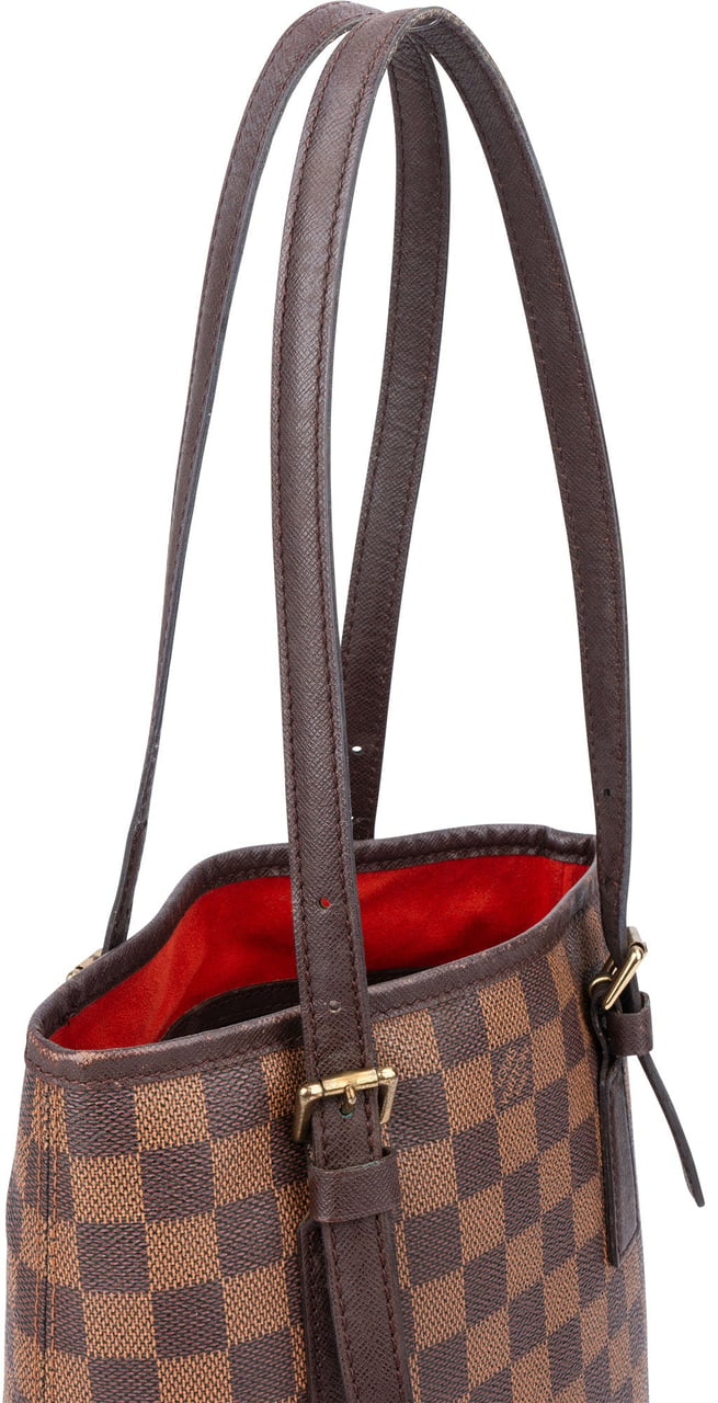 Louis Vuitton Damier Ebene Monogram Bucket Bag PM Handbag Bruin