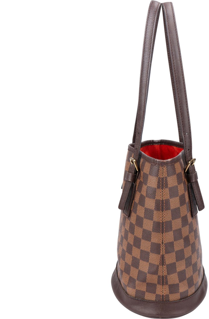 Louis Vuitton Damier Ebene Monogram Bucket Bag PM Handbag Bruin