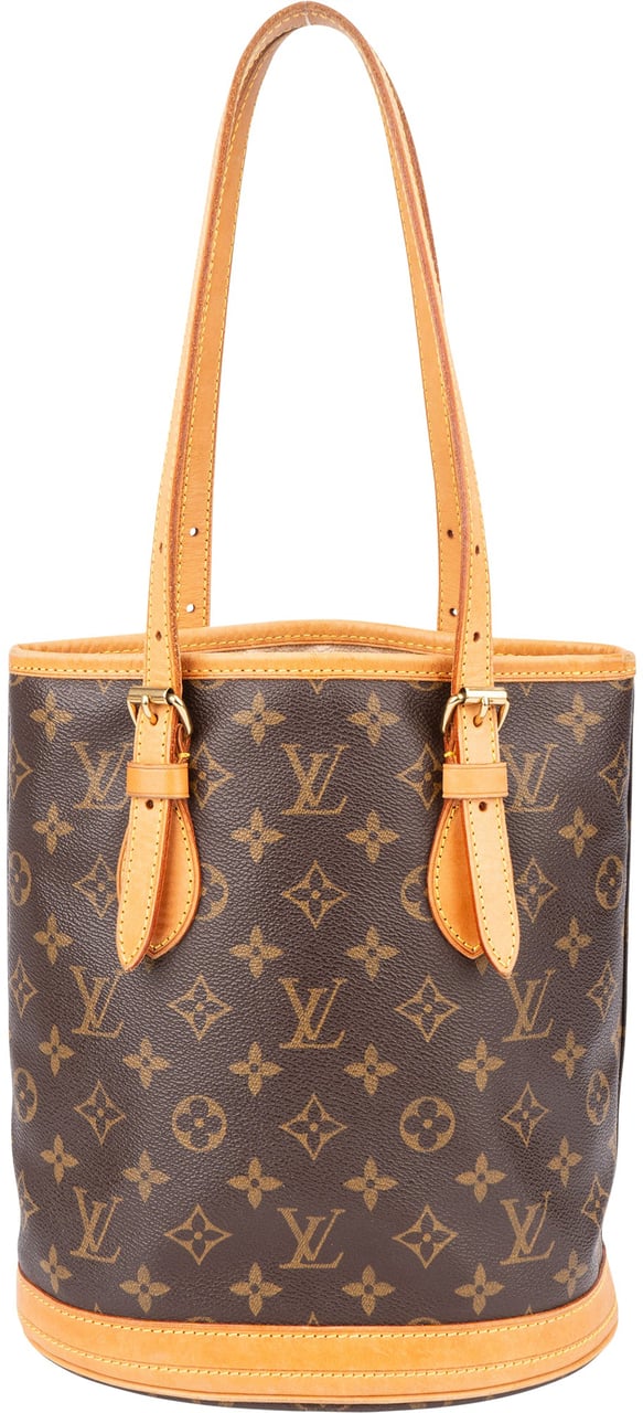 Louis Vuitton Louis Vuitton Canvas Monogram Bucket Bag PM Handbag Bruin