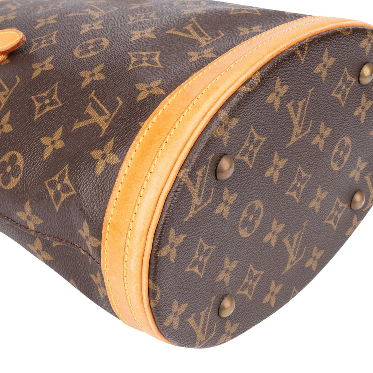 Louis Vuitton Louis Vuitton Canvas Monogram Bucket Bag PM Handbag Bruin