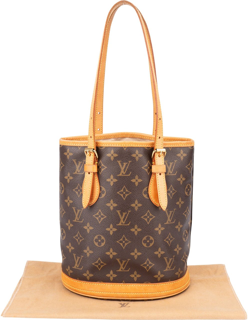 Louis Vuitton Louis Vuitton Canvas Monogram Bucket Bag PM Handbag Bruin
