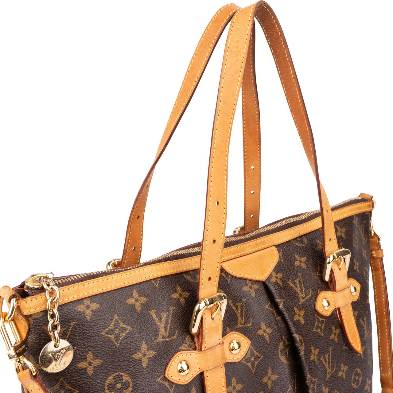 Louis Vuitton Louis Vuitton Canvas Monogram Palermo GM Handbag Bruin