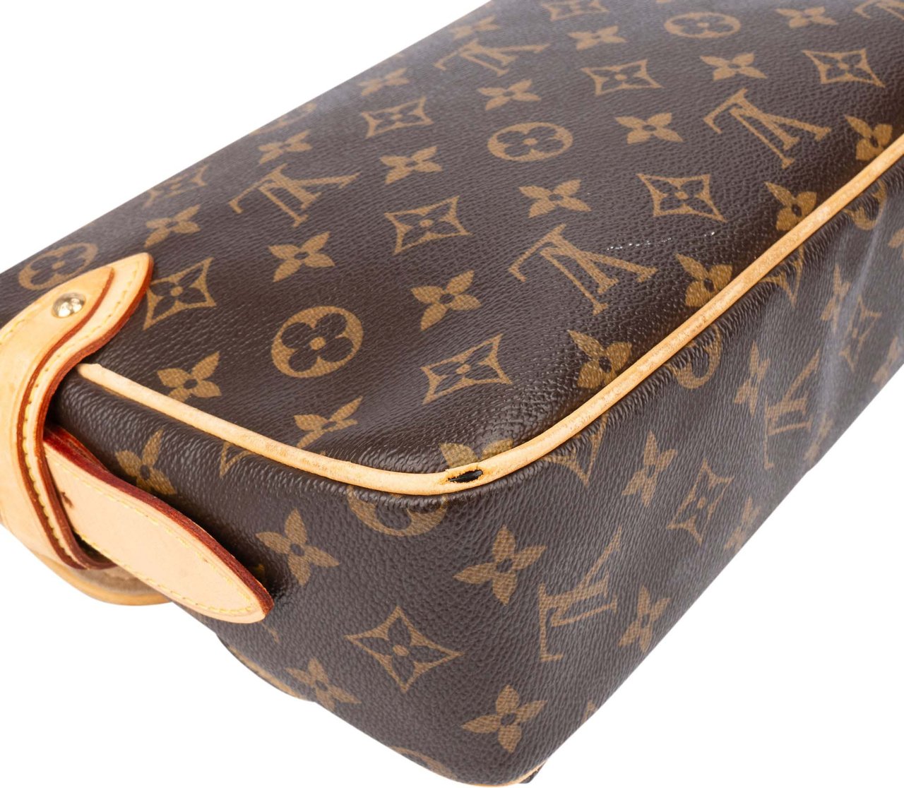 Louis Vuitton Canvas Monogram Hudson PM Shoulder Bag Bruin