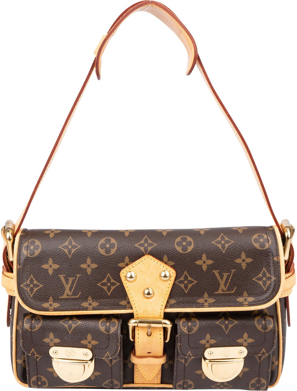 Louis Vuitton Louis Vuitton Canvas Monogram Hudson PM Shoulder Bag Bruin